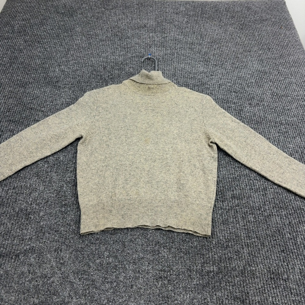 Vintage Lord & Taylor Sweater Women 18x21 Tan Cashmere Turtleneck Luxury Classic
